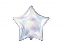Folinis balionas "Žvaigždė", perlamutrinė (48 cm)